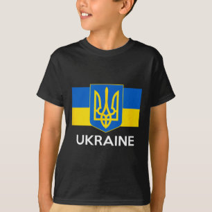 Camiseta Brasão de Armas da Ucrânia Bandeira Orgulho Ucrani