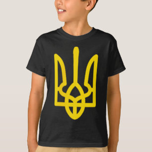 Camiseta Brasão de Armas da Ucrânia na Cor Nacional Ucrania