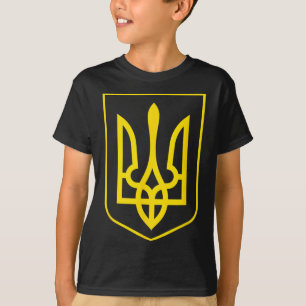 Camiseta Brasão de Armas da Ucrânia - Slava Ukraini