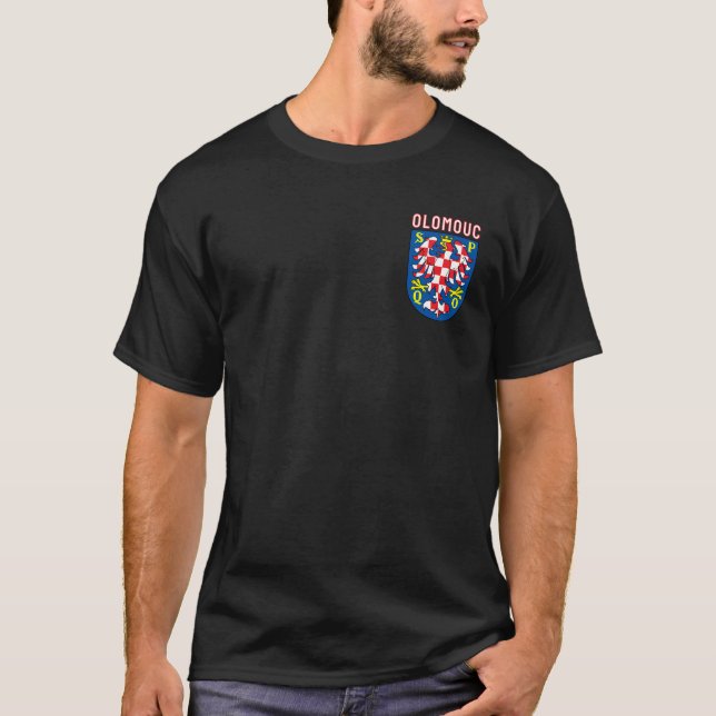 Camiseta Brasão de armas de Olomouc, República Tcheca (Frente)