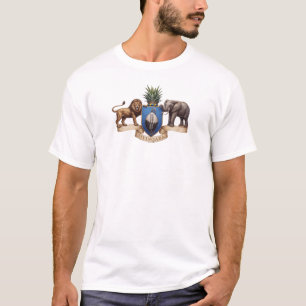 Camiseta brasão de armas do país Eswatini símbolo emblema b