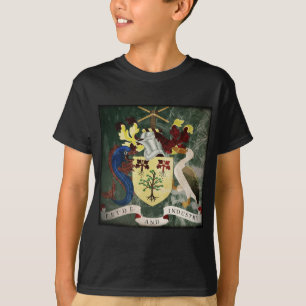 Camiseta Brasão de armas estilizado de Barbados