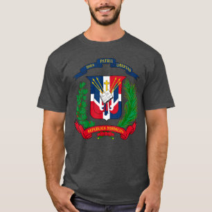 Camiseta Brasão de Armas Republica Dominicana Bandeira Domi