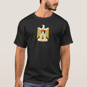Camiseta brasão de armas símbolo emblema bandeira da Palest