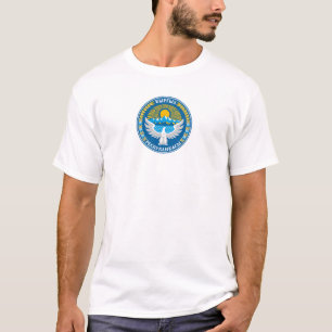 Camiseta brasão de armas símbolo emblema bandeira do país Q