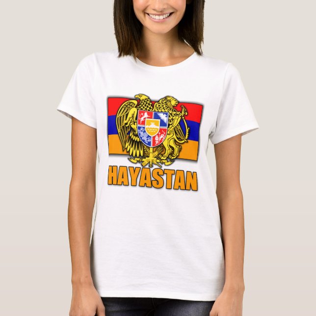 Camiseta Brasão de Arménia Hayastan (Frente)