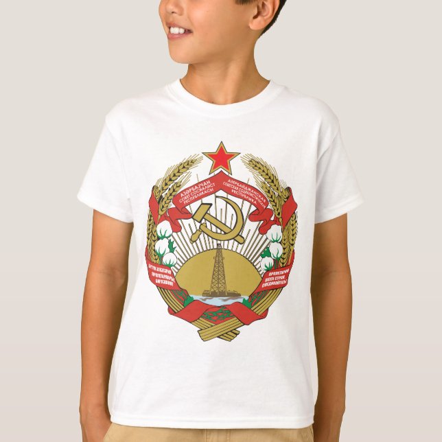 Camiseta Brasão de Azerbaijan SSR (Frente)