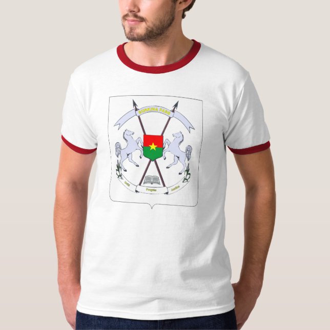 Camiseta Brasão de Burkina Faso (Frente)
