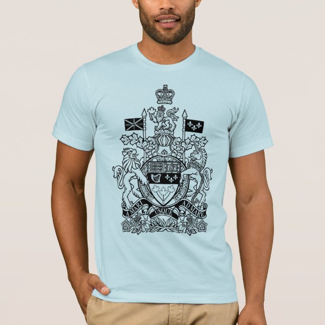 Camiseta Brasão de Canadá - crista de Canadá (Frente)