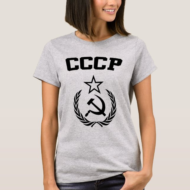 Camiseta Brasão de CCCP (Frente)
