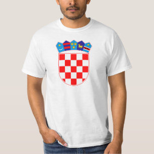 Camiseta Brasão de Croatia, emblema croata, Hrvatska