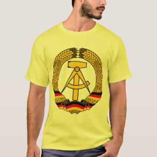 Camiseta Brasão de East Germany/selo estado da alemanha