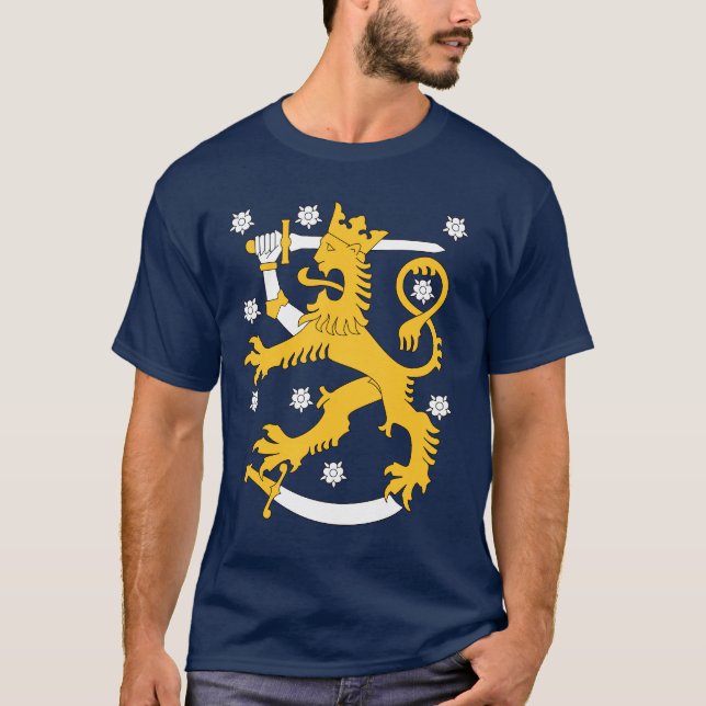 Camiseta Brasão de Finlandia (Frente)