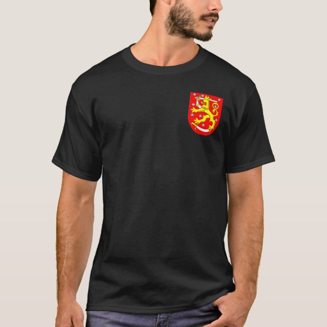 Camiseta Brasão de Finlandia (Frente)