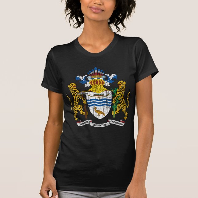 Camiseta Brasão de Guyana (Frente)