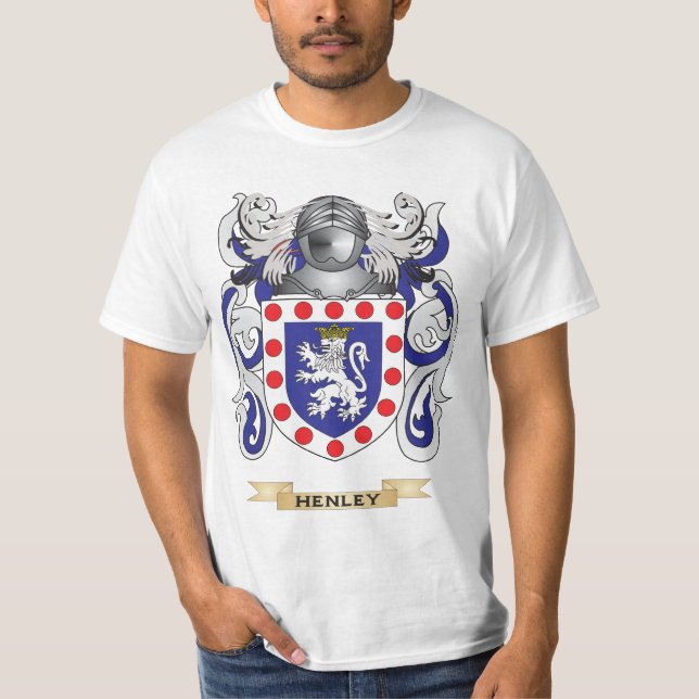 Camiseta Brasão de Henley (crista da família) (Frente)