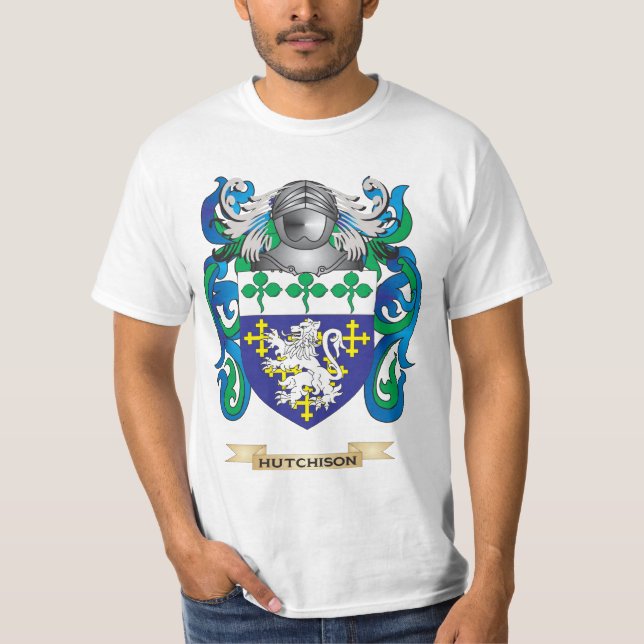 Camiseta Brasão de Hutchison (crista da família) (Frente)