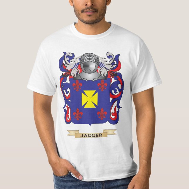 Camiseta Brasão de Jagger (crista da família) (Frente)