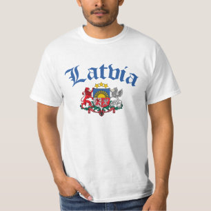 Camiseta Brasão de Latvia
