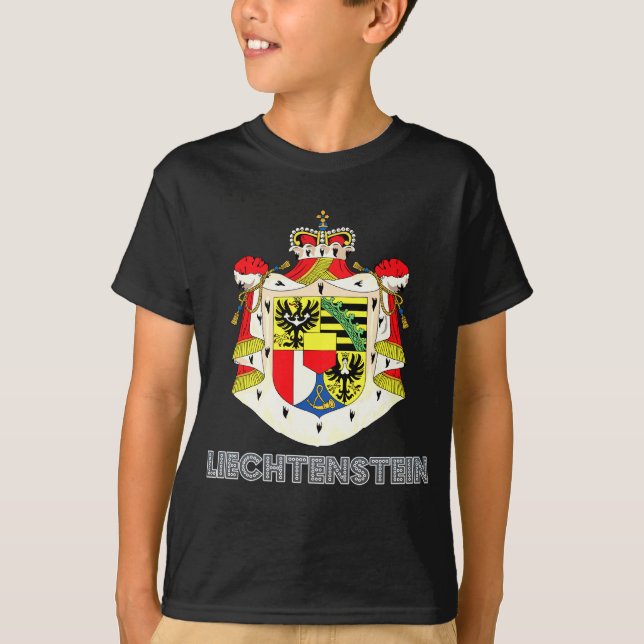 Camiseta Brasão de Liechtenstein (Frente)