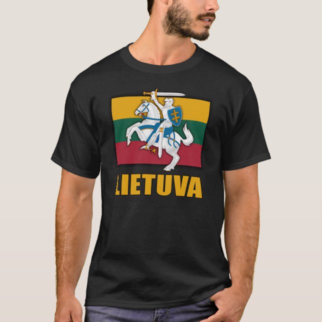 Camiseta Brasão de Lithuania (Frente)