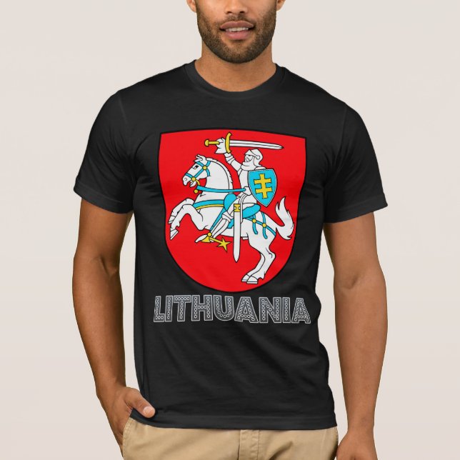 Camiseta Brasão de Lithuania (Frente)