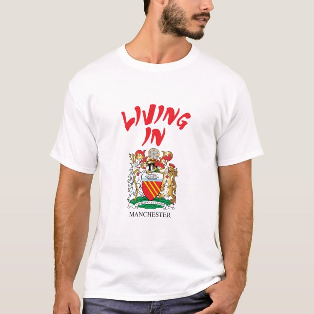 Camiseta brasão de Manchester (Frente)
