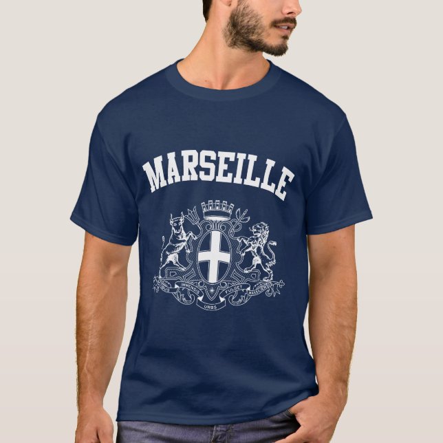 Camiseta Brasão de Marselha (Frente)