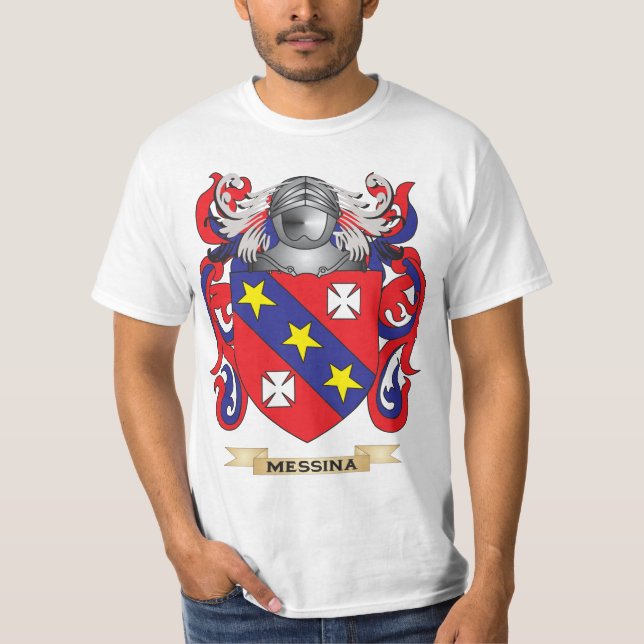 Camiseta Brasão de Messina (crista da família) (Frente)