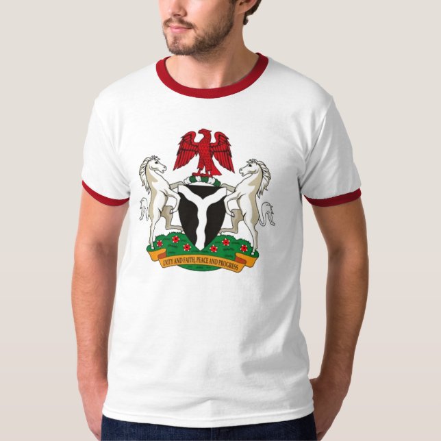 Camiseta Brasão de Nigéria (Frente)