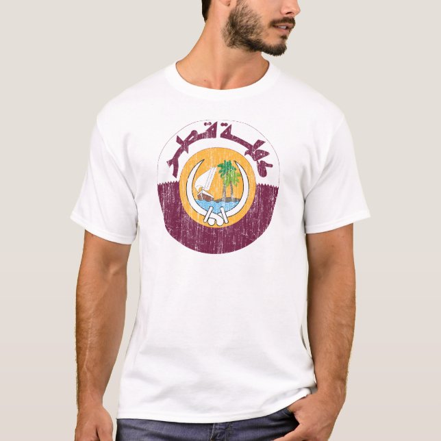 Camiseta Brasão de Qatar (Frente)