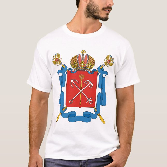 Camiseta Brasão de St Petersburg (Frente)