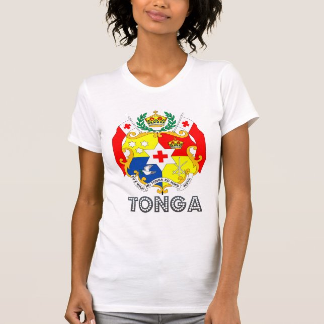 Camiseta Brasão de Tonga (Frente)