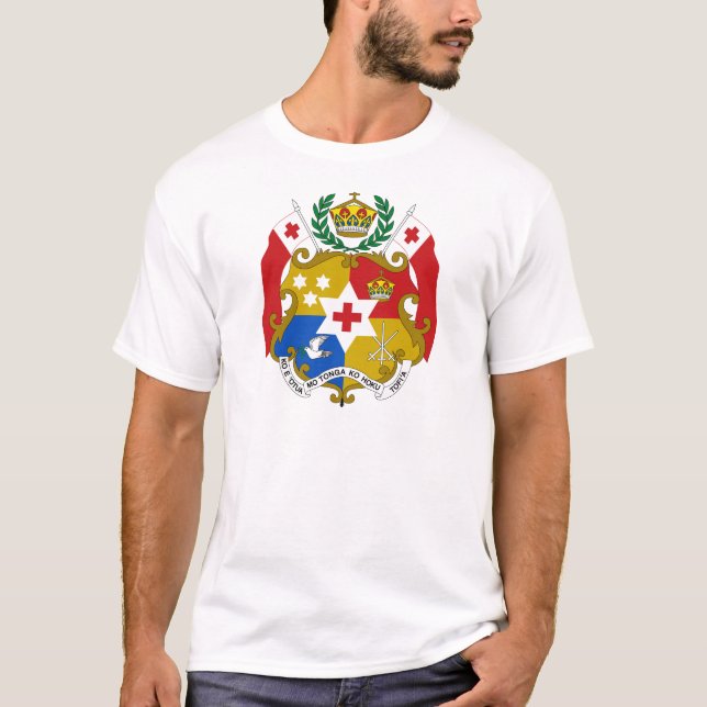Camiseta Brasão de Tonga (Frente)