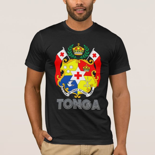 Camiseta Brasão de Tonga (Frente)