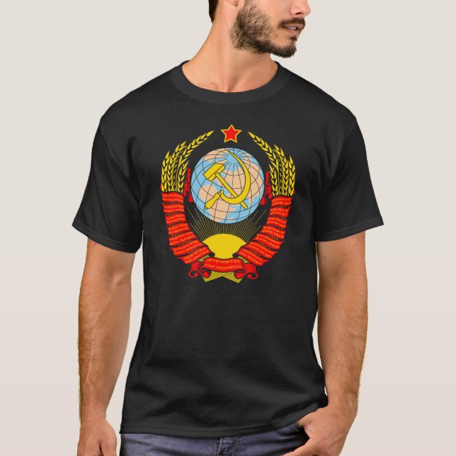 Camiseta Brasão de União Soviética (Frente)