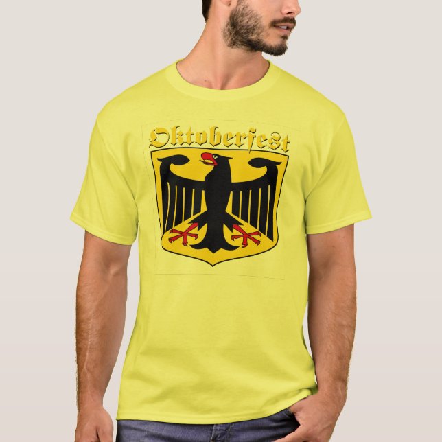 Camiseta Brasão do alemão de Oktoberfest (Frente)