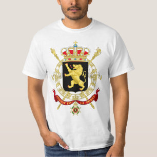 Camiseta Brasão do emblema de Bélgica - Armoiries Belgiqu