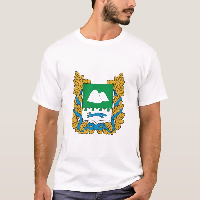 Camiseta Brasão do oblast de Kurgan (Frente)