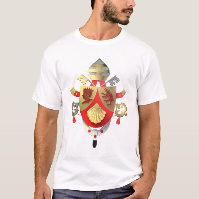 Camiseta Brasão do papa Benedict XVI (Frente)
