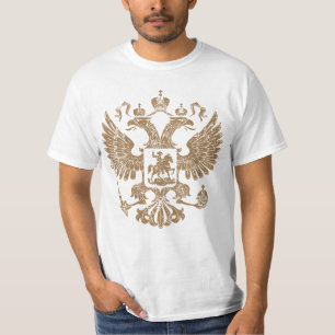 Camiseta Brasão do vintage de Rússia