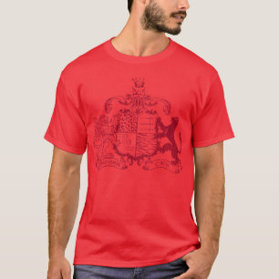 Camiseta brasão dos T-gatos - vermelho