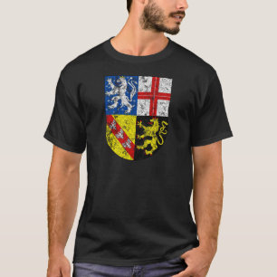 Camiseta Brasão envelhecida de Saarland