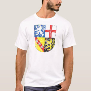 Camiseta Brasão envelhecida de Saarland