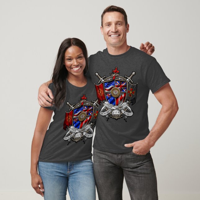 Camiseta Brasão Internacional dos Templários (Unissex)