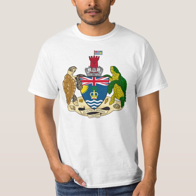 Camiseta Brasão IO do território de Oceano Índico britânico (Frente)