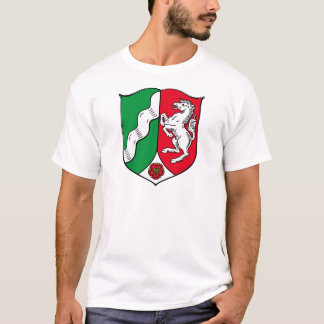 Camiseta Brasão norte de Rhine Westphalia (Alemanha)