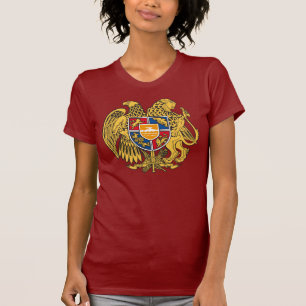 Camiseta Brasão Republic Armenia Arménia mulheres Shirt
