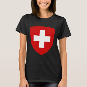 Camiseta Brasão suíça - lembrança suíça