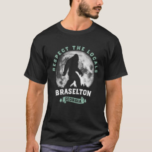 Camiseta Braselton Georgia Respeita o Sasque do Pé Grande